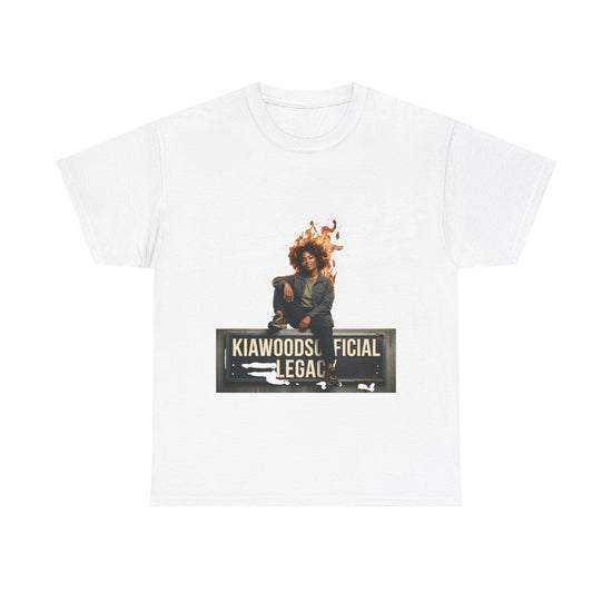Kia Woods Official Legacy graphic tee | Portrait on Sign T-Shirt